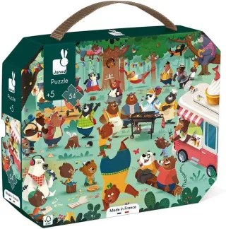 Janod Puzzle - Kinder Bären-Familientreffen [54 Teile]