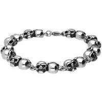 FILANGO Armband Chirurgenstahl Armband TOTENKÖPFE (Armbänder, 1-tlg)