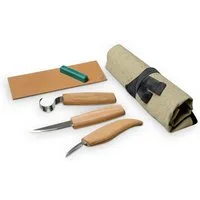 Die Werkkiste Kinderkochmesser Die Werkkiste - Löffelschnitzset BeaverCraft mit Rolltasche