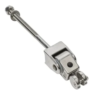 Schaukelhaken Premium Edelstahl - Rostfreie M12x160 mm Gewindestange mit Nylonlager - Witterungsbeständiges Zubehör für Spielplätze - Wickey