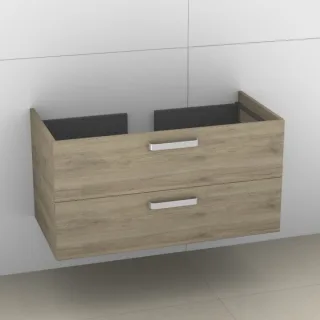 Artiqua 412 Waschtischunterschrank für Ventuno T0019 Sanremo Eiche quer NB, 412-WU2L-I26-7145-428 412-WU2L-I26-7145-428