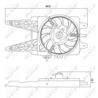 NRF K?hlerl?fter Fiat Punto 188 47248