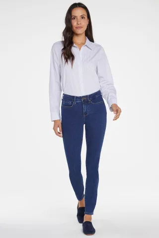 Ami Skinny Jeans Mittelblau Premium-Denim (Lang)