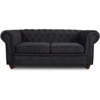 Sofnet Sofa Asti 2, Chesterfield Sofa 2-er, Sofagarnitur, Glamour Couch