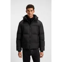 BOSS ORANGE Steppjacke Orbok Stehkragen, Oversized Fit, abnehmbare Kapuze