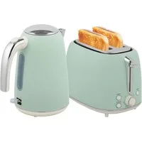 ibettertec Toaster Wasserkocher & Toaster Set 2-Schnitt Weiß 1,7L 2200W, Strix Thermostat, 7 Bräunungsstufen, Auftaufunktion