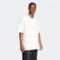 adidas Originals T-Shirt FRONT 3-STREIFEN mit V-Ausschnitt, seitlich versetzte 3-Streifen, aus 100 % Baumwolle