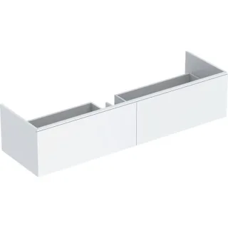 Geberit Xeno2 Unterschrank f. Waschtisch aus VARICOR mit zwei Hl., 159,5x35x47,3cm, weiß, 500346011 500346011