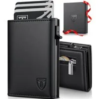 Ophy Geldbörse Smart Wallet 3.0 für Herren – aus Leder, mit Magnetverschluss, ultradünn, RFID-Schutz – minimalistisches Kartenetui (Portemonnaie)