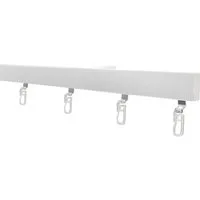 Garduna Gardinenschiene Garduna SmartGlide!, Gardinenschiene weiß, 1-läufig, Aluminium