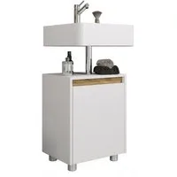 VCM Waschbeckenunterschrank Holz Badschrank Badunterschrank 55x42x33 Cosila (1-St) VCM Waschbeckenunterschrank Flonali 55x42x33 cm Holzwerkstoff