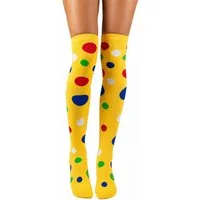 Das Kostümland Kostüm Overknees Clown Kniestrümpfe 'Polka Dot' - 414030