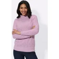 Sieh an! Strickpullover Langarm-Pullover Langarm Mustermix gestrickt