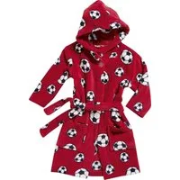 Playshoes Kinderbademantel Fleece-Bademantel Fußball