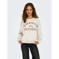 JDY Sweatshirt JDYMESA L/S O-NECK EMB SWEAT JRS NOOS Baumwollmischung, regular fit