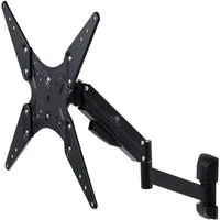 Maclean TV-Wandhalterung MC-784 2 Arme, Höhenverstellung 25cm, (bis 55,00 Zoll, Schwenkbare TV-Aufhängung für LED 32-55)