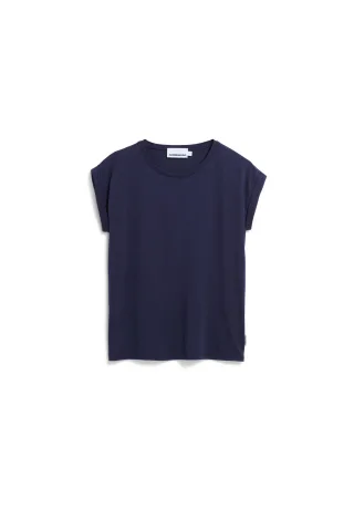 Armedangels - JILAANA T-SHIRT tinted navy - Gr. - M