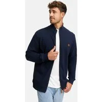 Indicode Sweatjacke Herren INGuadalupe Cardigan Herrenstrickjacke mit dezentem Logoprint auf der Brust