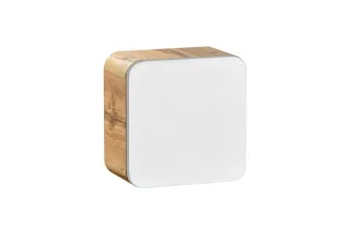 Badezimmer Hängeschrank 35x35x22 cm FERMO Weiss Hochglanz