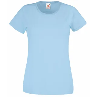 Fruit Of The Loom - T-Shirts mit kurzen Ärmeln - Damen (Hellblau)