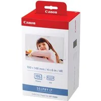Canon Fotopapier Canon KP-108IN Farbe (Cyan, Magenta, Gelb) und Papier-Kit (3115B001)