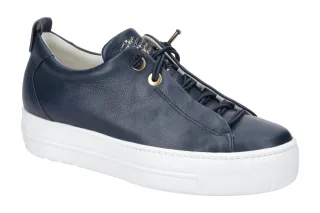 Paul Green Plateau Sneakers 5017-01x blau/gold - Echtleder, XL-ExtraLight Sohle