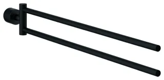 GROHE Handtuchhalter Atrio 40888, 2-armig phantom black, 40888KF0 40888KF0