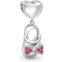 Gnoce Bead Gnoce Charm Baby-Schuh BQCS62 Silber