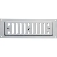 SO-TECH® Lüftungsgitter Belüftungsgitter mit Schiebeverschluss verschließbar (1 St), Edelstahl SS304, 260 x 90 mm, Schlitzlochung oval