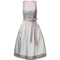Nübler Dirndl Dirndl lang Ellen in Silber von Nübler - Rocklänge 90 cm