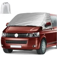 LuxusKollektion Frontscheibenabdeckung Scheibenabdeckung Thermo Silber Frontscheibe VW Transporter T5