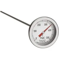 TFA Dostmann Backofenthermometer Profi-Backofenthermometer mit langem Temperaturfühlerals 14.1035.60, Einbaufähig