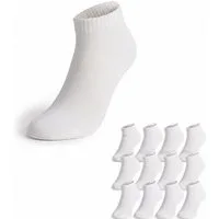EloModa Sneakersocken 12 Paar Sneaker Socken Damen Herren Baumwolle ohne Naht (12-Paar) 12 Paar, ohne Naht vorne, hoher Baumwollanteil