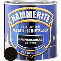Hammerite  Metallschutzlack Hammerschlag-schwarz glänzend / 60063, hochgradig Witterungsbeständig, Wasserabweisend