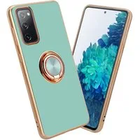 Cadorabo Handyhülle für Samsung Galaxy S20 FE Hülle Samsung Galaxy S20 FE, Schutzhülle - TPU Silikon Hülle - mit Kameraschutz und Ring