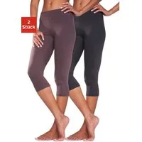 Vivance Active by Lascana Caprileggings (2er-Pack) mit Gummibund, Loungewear