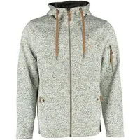 Tom Collins Strickfleecejacke Vazabi Herren Kapuzenjacke mit Hirsch-Stickerei auf der Brust