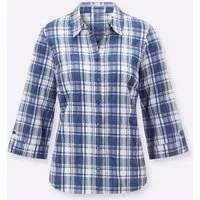 Witt Klassische Bluse Karo-Bluse 3/4-Arm