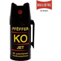Ballistol Marderspray BALLISTOL Pfeffer-KO-Spray JET 40ml, Tierabwehrspray, 3–4 m Reichweite für sicheres Treffen auch ohne exaktes Zielen, effektives Tierabwehrspray gegen Marder, Hunde & andere Tiere