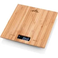 eta Küchenwaage Bambi, ETA977890000, (3-tlg), bis 5kg, Genauigkeit 1g, LCD-Display, TARE, Bambus Design