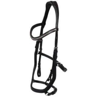Hans Melzer Horse Equipment Hans Melzer Trense Tokio schwarz/silber WB EXTRA (KB-Kaltblut)