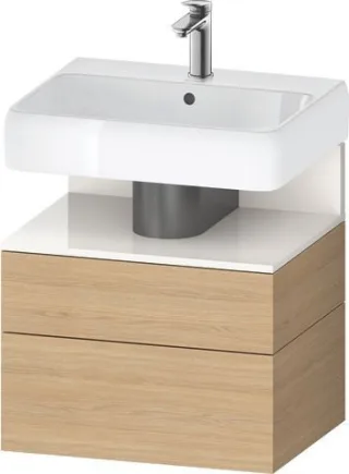 Duravit Qatego Waschtischunterbau wandhängend Natur Eiche Matt 590x470x590 mm - QA4393022300010 QA4393022300010