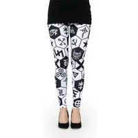 cosey Leggings Bedruckte Motiv-Leggings (Einheitsgröße) - Design Symbol (auffällige Motiv-Prints • figurbetonte Passform • schnelltrocknend, Einzelartikel) Design Symbol