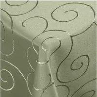 DecoHomeTextil Heimtextilmanufaktur Tischdecke Kringel Circle Tafeldecke Ornamente Damast Tischdecke