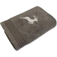 framsohn frottier Handtuch Frottierserie Hirsch Gästetuch Handtuch Duschtuch, (1-St), Mit Stick