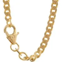 HOPLO Goldarmband Goldkette Panzerkette Länge 21cm - Breite 3,4mm - 585-14 Karat Gold, Made in Germany