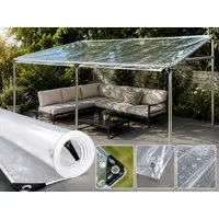 Z-Tex Schutzplane PVC Plane Transparent, Randverstärkt, geöst (1-St)