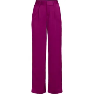 Satinhose mit weitem Bein für Damen, Damen, size: regular, Pink, Polyester, by Lands' End