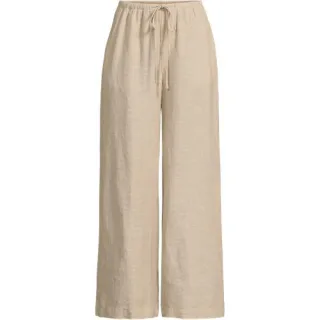 Premium Reinleinen-Schlupfhose in 7/8-Länge in Petite-Größe, Damen, size: petite, Blau, Leinen, by Lands' End