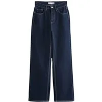 Next Stretch-Jeans Hochbund-Jeans mit weitem Bein, Kurzgröße (1-tlg)